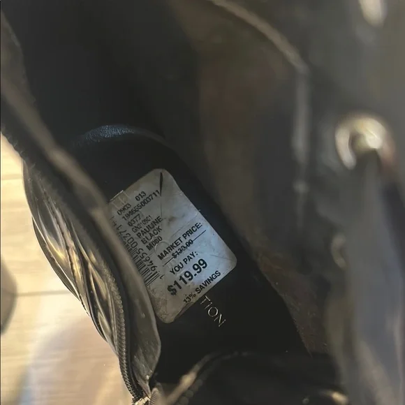 BCBGeneration Sz 8 Pauline Black Lace-Up Zip Combat Boots with Rugged Sole • NWT - Picture 6 of 12